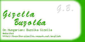 gizella buzolka business card